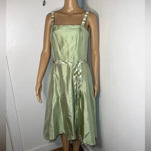 Spenser‎ Jeremy, 6, silk midi, sleeveless skater style dress w/contrasting plaid